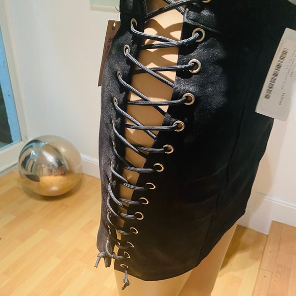 NWT LA Roxx leather mini skirt - Picture 6 of 11